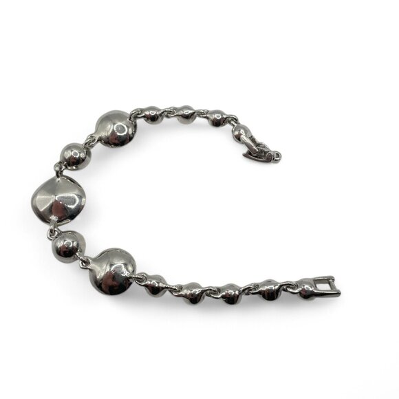 Vintage GIVENCHY Crystal Silver-Tone Pave Tennis Bracelet Rhinestone Bracecelet - Picture 8 of 10